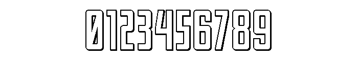 Thunder Nova 3D Font OTHER CHARS