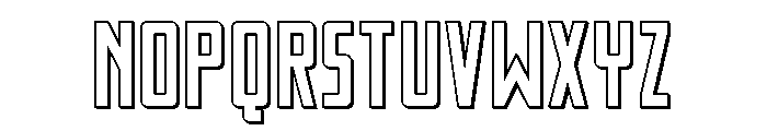 Thunder Nova 3D Font LOWERCASE