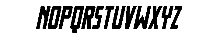 Thunder Nova Bold Semi-Italic Font LOWERCASE