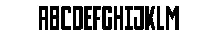 Thunder Nova Bold Font UPPERCASE