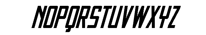 Thunder Nova Compact Italic Font UPPERCASE