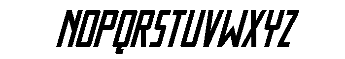 Thunder Nova Compact Italic Font LOWERCASE