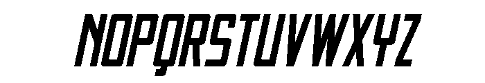 Thunder Nova Compact Semi-Ital Font UPPERCASE