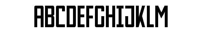Thunder Nova Compact Font UPPERCASE