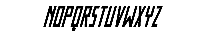 Thunder Nova Condensed Italic Font LOWERCASE