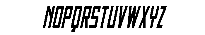 Thunder Nova Condensed Semi-It Font UPPERCASE