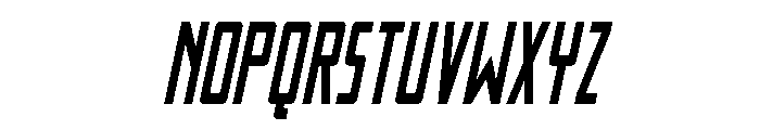 Thunder Nova Condensed Semi-It Font LOWERCASE