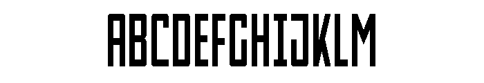 Thunder Nova Condensed Font UPPERCASE