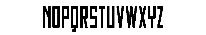Thunder Nova Condensed Font UPPERCASE