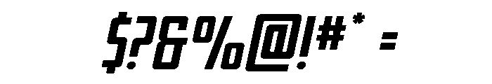 Thunder Nova Expanded Semi-Ita Font OTHER CHARS