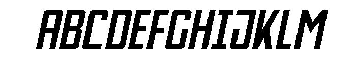 Thunder Nova Expanded Semi-Ita Font UPPERCASE