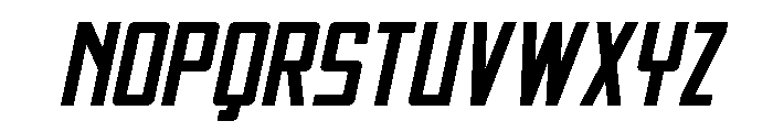 Thunder Nova Expanded Semi-Ita Font UPPERCASE