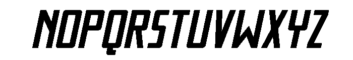 Thunder Nova Expanded Semi-Ita Font LOWERCASE