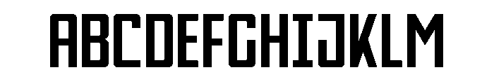 Thunder Nova Expanded Font UPPERCASE