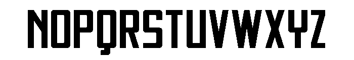 Thunder Nova Expanded Font UPPERCASE