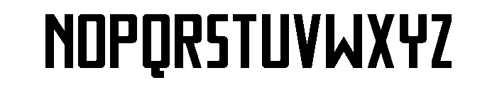 Thunder Nova Expanded Font LOWERCASE