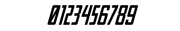 Thunder Nova Italic Font OTHER CHARS