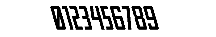 Thunder Nova Leftalic Font OTHER CHARS