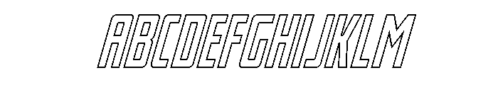 Thunder Nova Outline Italic FONT