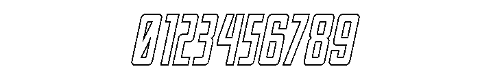 Thunder Nova Outline Semi-Ital Font OTHER CHARS