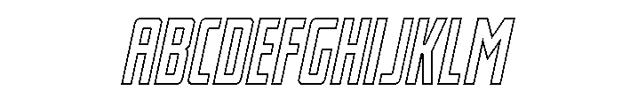 Thunder Nova Outline Semi-Ital FONT