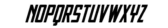 Thunder Nova Semi-Bold Italic Font UPPERCASE