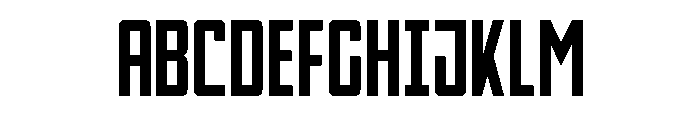Thunder Nova Semi-Bold Font UPPERCASE