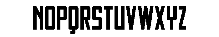Thunder Nova Semi-Bold Font UPPERCASE