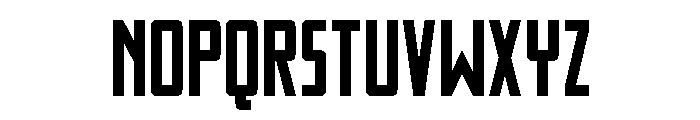 Thunder Nova Semi-Bold Font LOWERCASE