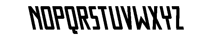 Thunder Nova Semi-Leftalic Font LOWERCASE