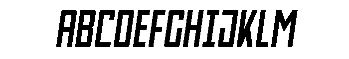 Thunder Nova Slight-Italic Font UPPERCASE