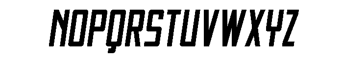 Thunder Nova Slight-Italic Font UPPERCASE