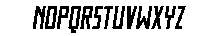 Thunder Nova Slight-Italic Font LOWERCASE