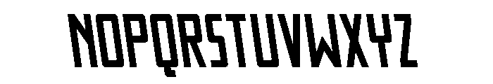 Thunder Nova Slight-Leftalic Font LOWERCASE