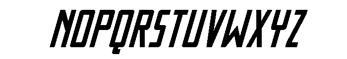 Thunder Nova Spaced Italic Font LOWERCASE