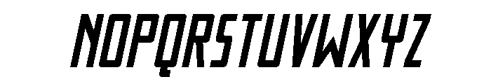 Thunder Nova Spaced Semi-Ital Font LOWERCASE