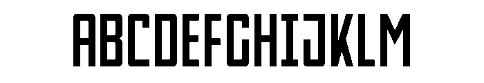 Thunder Nova Spaced Font UPPERCASE