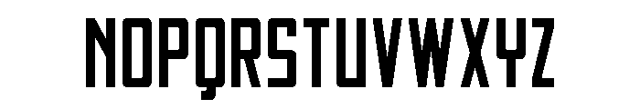 Thunder Nova Spaced Font UPPERCASE