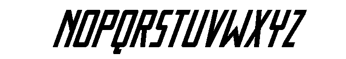 Thunder Nova Super-Italic Font LOWERCASE