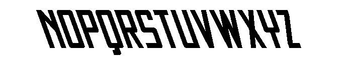 Thunder Nova Super-Leftalic Font UPPERCASE