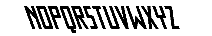 Thunder Nova Super-Leftalic Font LOWERCASE