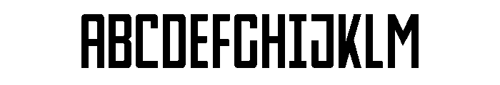 Thunder Nova Font UPPERCASE