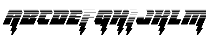Thunder Titan Gradient Font UPPERCASE