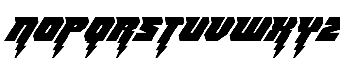 Thunder Titan Italic Font UPPERCASE