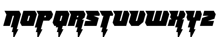Thunder Titan Semi-Straight Font UPPERCASE