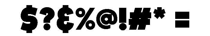 Thunderbold Serif Font OTHER CHARS