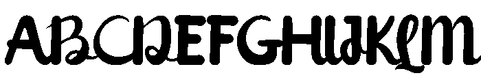 Thyme -Strip Font UPPERCASE