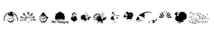 thanksgiving turkey FONT