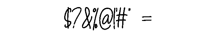 the First1 Font OTHER CHARS