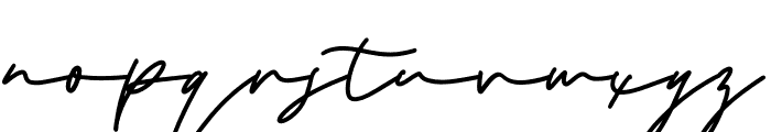 the Strong Signature Font LOWERCASE